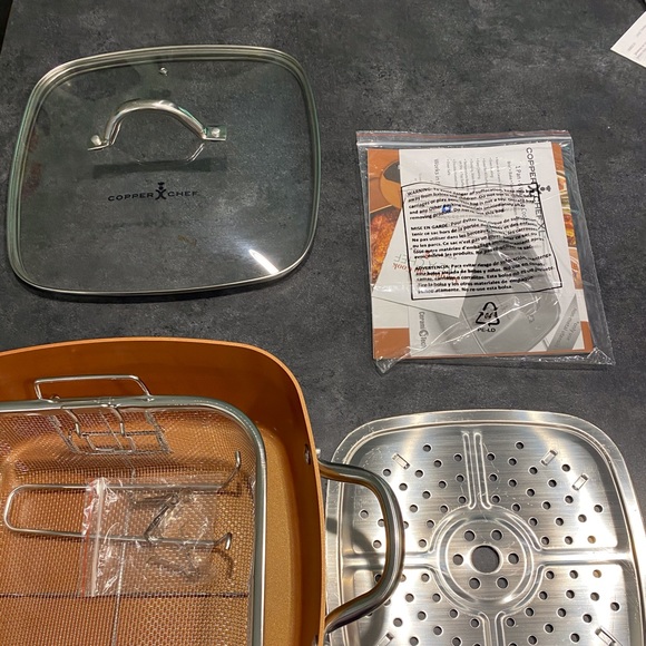 Copper a Chef 11” 6.7 qt.Copper 5 pc.Set of 6 pans - Picture 1 of 6